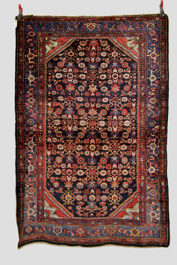 Hamadan rug, north west Persia, mid-20th century, 6ft. 11in. x 4ft. 6in. 2.11m. x 1.37m. Crease mark