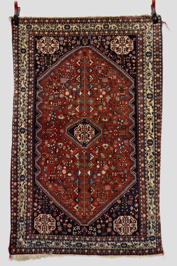 Abadeh rug, south west Persia, late 20th century, 5ft. 4in. x 3ft. 5in. 1.63m. x 1.04m.