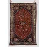 Abadeh rug, south west Persia, late 20th century, 5ft. 4in. x 3ft. 5in. 1.63m. x 1.04m.