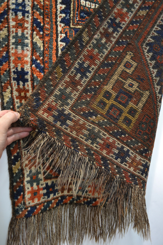 Three rugs all 1920s-30s, comprising: Fars rug, Shiraz area, south west Persia, 4ft. 3in. x 2ft. - Image 3 of 5