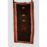 Khaden rug, Tibet, inner Asia, late 19th/early 20th century, 4ft. 10in. x 2ft. 6in. 1.47m. x 0.