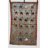 Attractive Fars gabbeh, south west Persia, circa 1930s-40s, 5ft. 1in. x 3ft. 3in. 1.55m. x 1m.