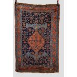 Bijar rug, north west Persia, circa 1930s, 6ft. 4in. x 4ft. 1in. 1.93m. x 1.25m. Overall wear.