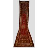 Good Malayer runner, north west Persia, circa 1920s, 16ft. 6in. x 3ft. 4in. 5.03m. x 1.02m. Slight