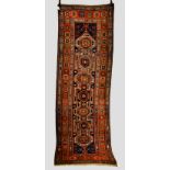 North west Persian runner of Surahani design, circa 1930s, 10ft. x 3ft. 5in. 3.05m. x 1.04m.