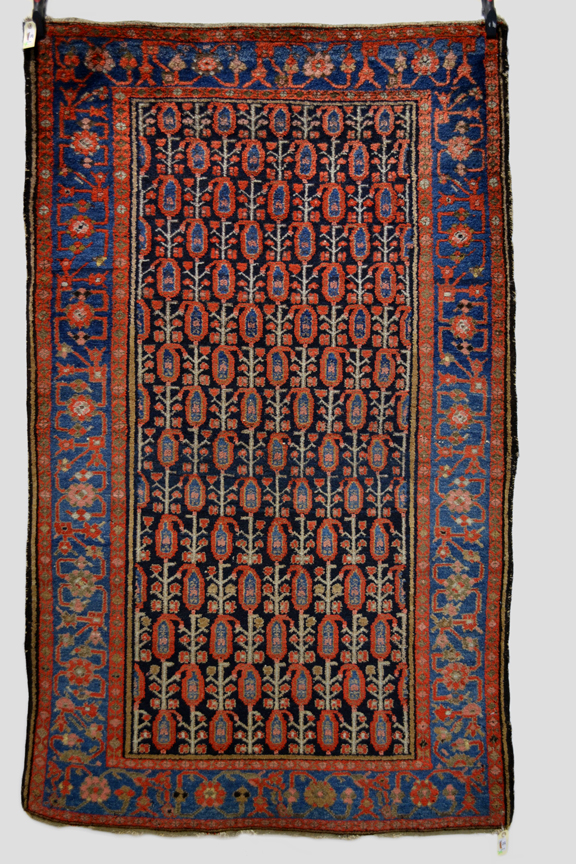 Hamadan ‘boteh’ rug, north west Persia, circa 1920s-30s, 6ft. 9in. x 4ft. 2in. 2.05m. x 1.27m. Small