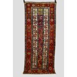 Karabakh long rug of cane and boteh design, south west Caucasus, early 20th century, 9ft. 4in. x
