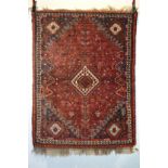 Fars rug, south west Persia, late 20th century, 5ft. 1in. x 3ft. 10in. 1.55m. x 1.17m.