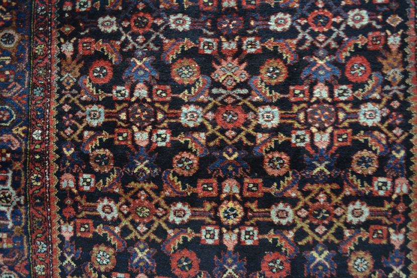 Hamadan rug, north west Persia, mid-20th century, 6ft. 11in. x 4ft. 6in. 2.11m. x 1.37m. Crease mark - Image 3 of 5