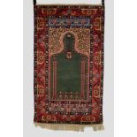 Panderma prayer rug, west Anatolia, second half 20th century, 5ft. 2in. x 3ft. 1.58m. x 0.91m.
