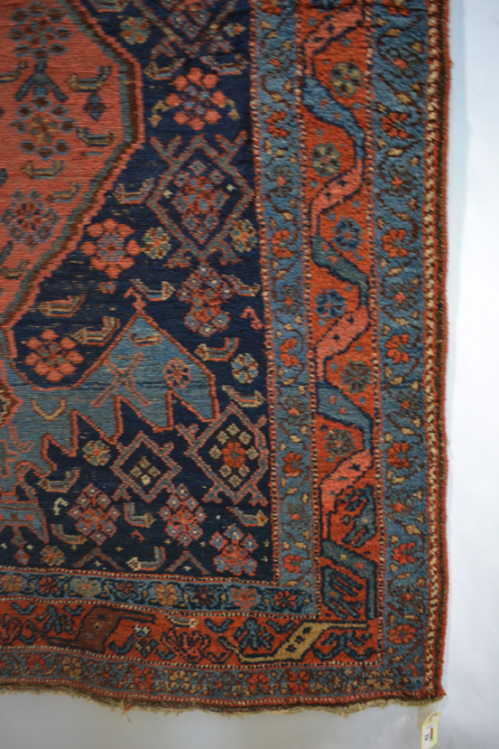 Bijar rug, north west Persia, circa 1930s, 6ft. 4in. x 4ft. 1in. 1.93m. x 1.25m. Overall wear. - Image 2 of 3