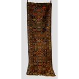Bijar runner, north west Persia, circa 1930s, 10ft. 8in. x 3ft. 5in. 3.25m. x 1.04m. Small areas