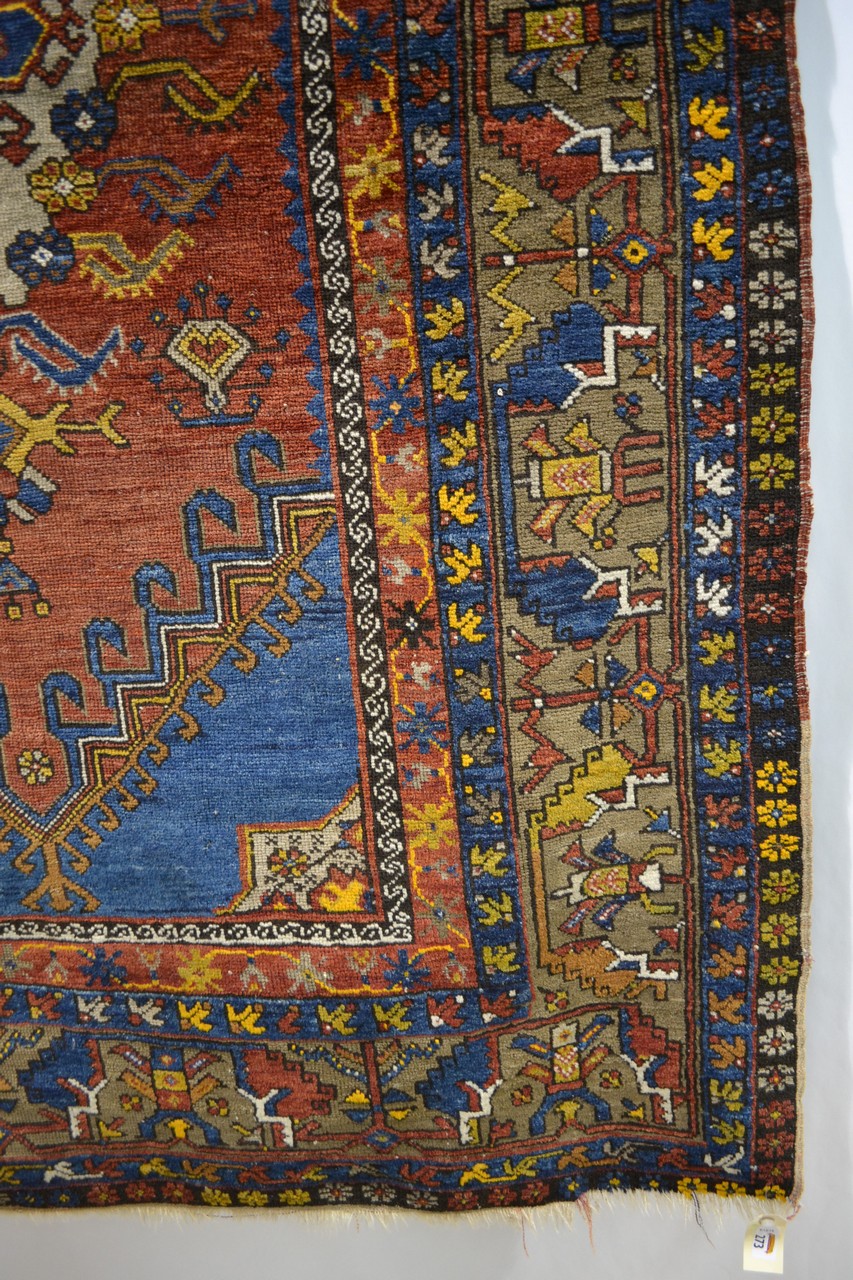 Transylvanian rug, Ushak region, west Anatolia, early 20th century, 6ft. 8in. x 4ft. 2in. 2.03m. x - Image 2 of 4