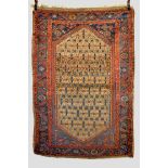 Kolyai Kurd rug, north west Persia, circa 1930s, 6ft. 9in. x 4ft. 8in. 2.05m. x 1.42m. Some areas of