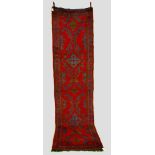 Ushak runner, west Anatolia, about 1920s-1930s, 11ft. 6in. x 3ft. 1in. 3.50m. x 0.94m. Slight losses