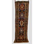 Hamadan runner, north west Persia, about 1930s-40s, 10ft. 5in. x 3ft. 1in. 3.17m. x 0.94m. Some wear
