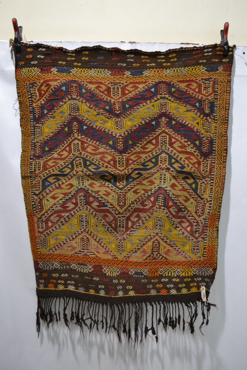 Eight Anatolian kelims, various brocading and embroidery techniques, all modern, the largest, - Image 20 of 25