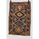 Shirvan rug of hexagonal column design, south east Caucasus, early 20th century, 5ft. 6in. x 3ft.