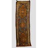 Bijar runner, north west Persia, about 1930s, 9ft. 5in. x 3ft. 2.87m. x 1m. Overall wear and