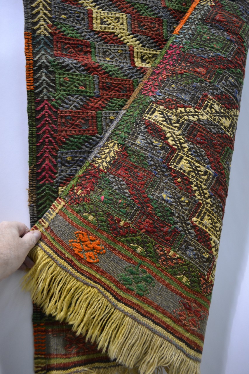 Eight Anatolian kelims, various brocading and embroidery techniques, all modern, the largest, - Image 13 of 25