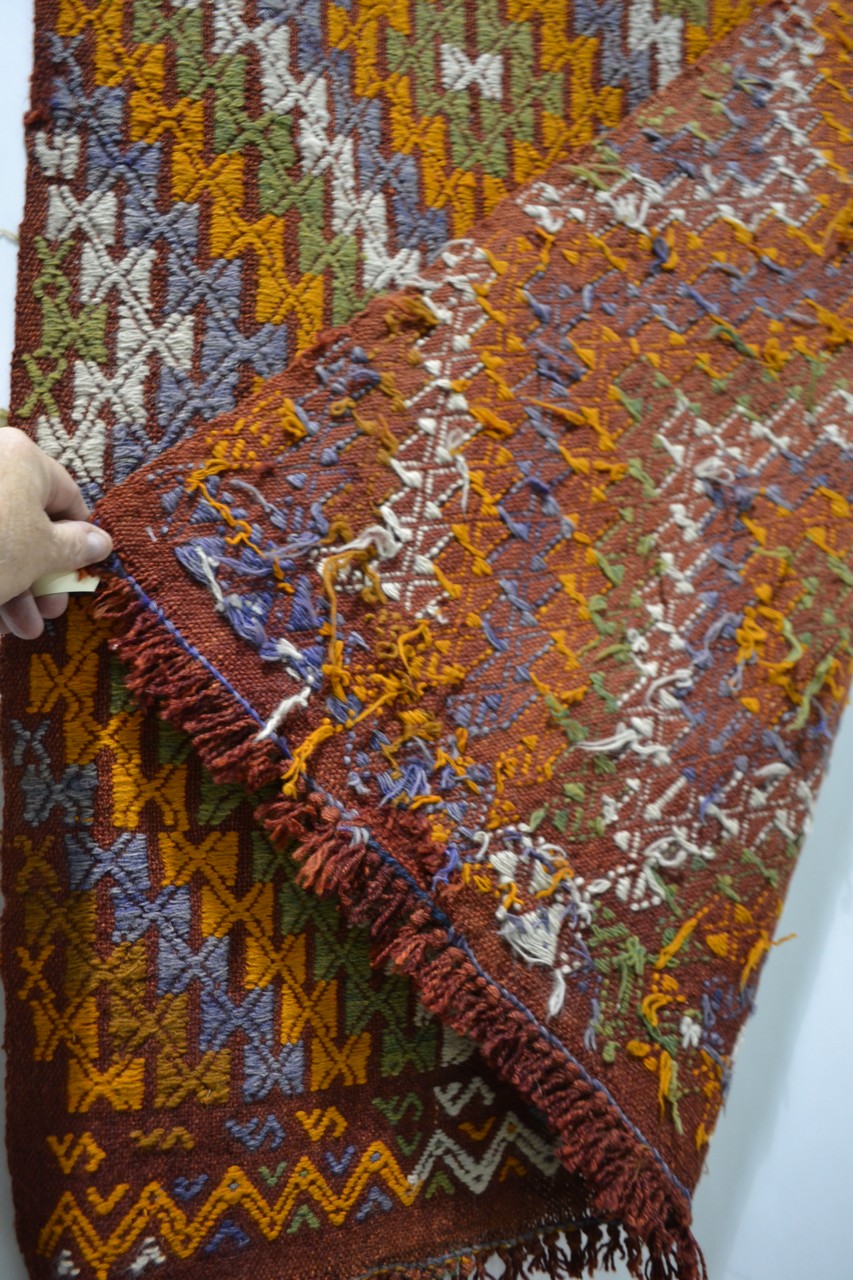 Eight Anatolian kelims, various brocading and embroidery techniques, all modern, the largest, - Image 25 of 25