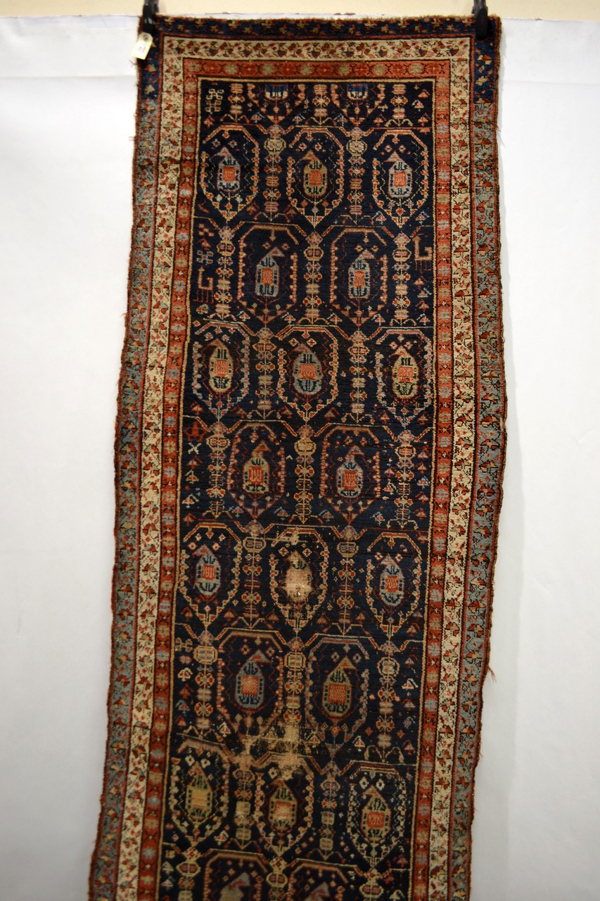 Kurdish ‘boteh’ runner, north west Persia, early 20th century, 11ft. 2in. x 2ft. 11in. 3.40m. x 0. - Image 3 of 5