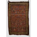 Kurdish rug of herati design, north west Persia, early 20th century, 6ft. 4in. x 3ft. 11in. 1.93m. x