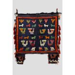 Gabbeh part piled horse blanket, Fars, south west Persia, second half 20th century, 4ft. 1in. x 4ft.