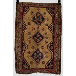 Qashqa’i rug, Fars, south west Persia, early 20th century, 3ft. 11in. x 2ft. 7in. 1.20m. x 1.20m.