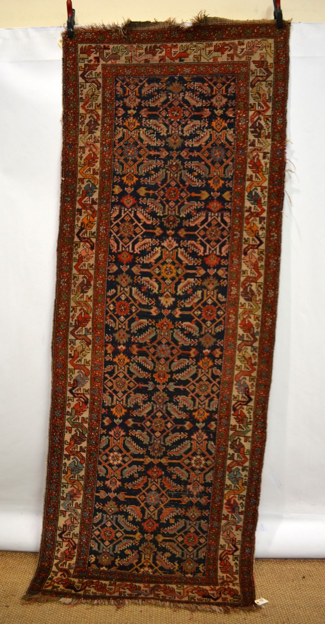 Two Hamadan runners, north west Persia circa 1930s-1940s, the first: 9ft. 10in. x 2ft. 9in. 3m. x - Image 6 of 9
