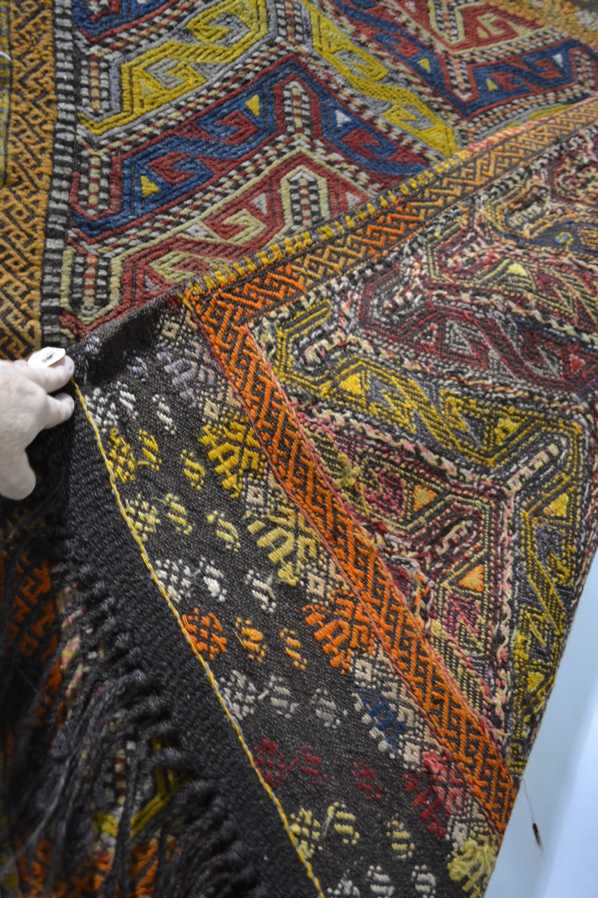 Eight Anatolian kelims, various brocading and embroidery techniques, all modern, the largest, - Image 22 of 25