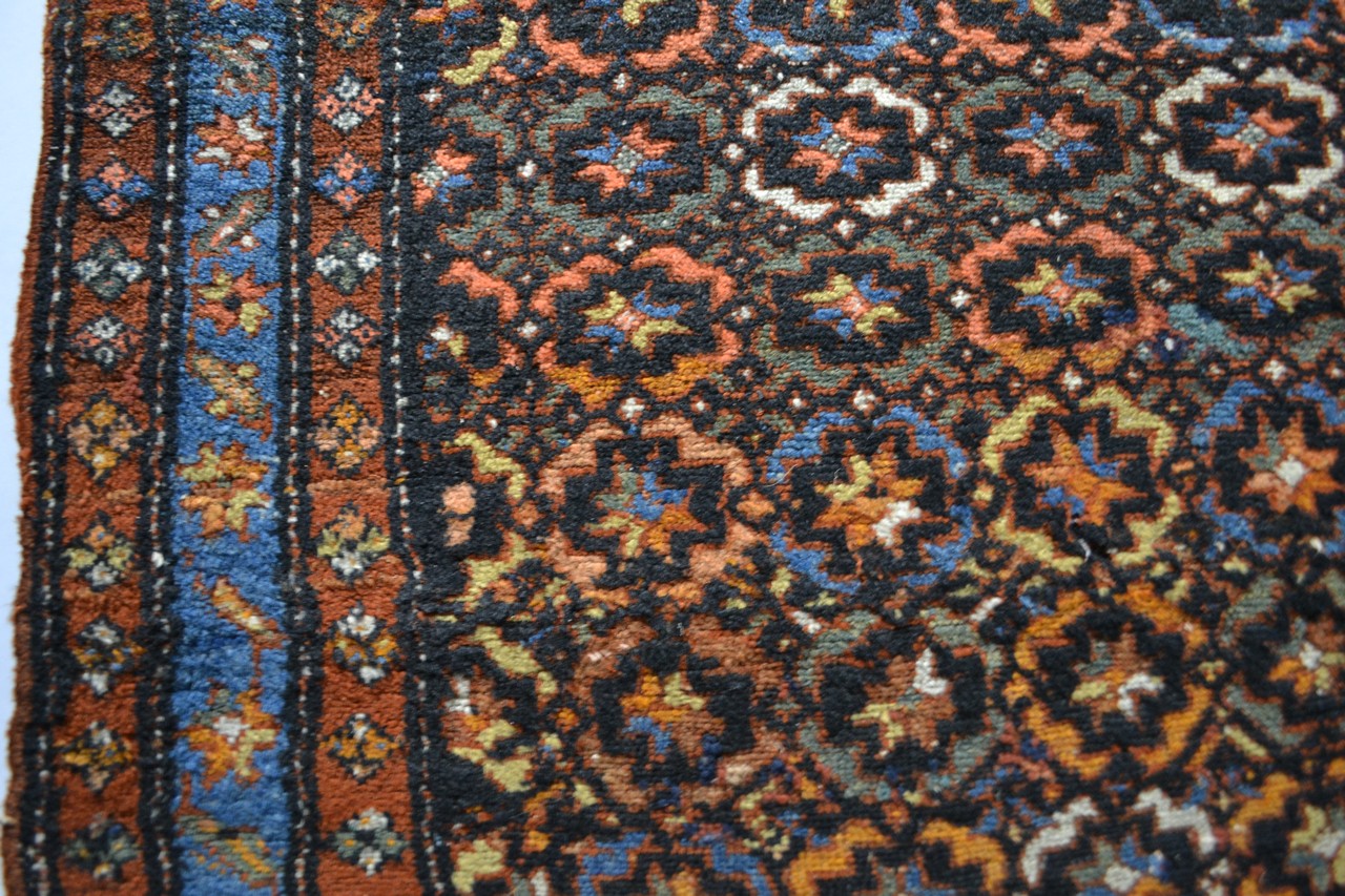 Hamadan rug, north west Persia, circa 1930s, 6ft. 8in. x 3ft. 7in. 2.03m. x 1.09m. Some wear in - Image 5 of 5