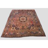 Tabriz carpet, north west Persia, circa 1930s, 14ft. x 10ft. 6in. 4.27m. x 3.20m. Reweave to top