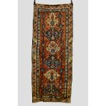 Caucasian long rug, Shirvan district, south east Caucasus, early 20th century, 8ft. 10in. x 3ft.
