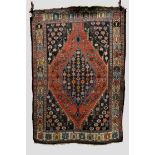 Mazlaghan rug, north west Persia, circa 1930s, 6ft. 8in. x 4ft. 6in. 2.03m. x 1.37m. Small patch
