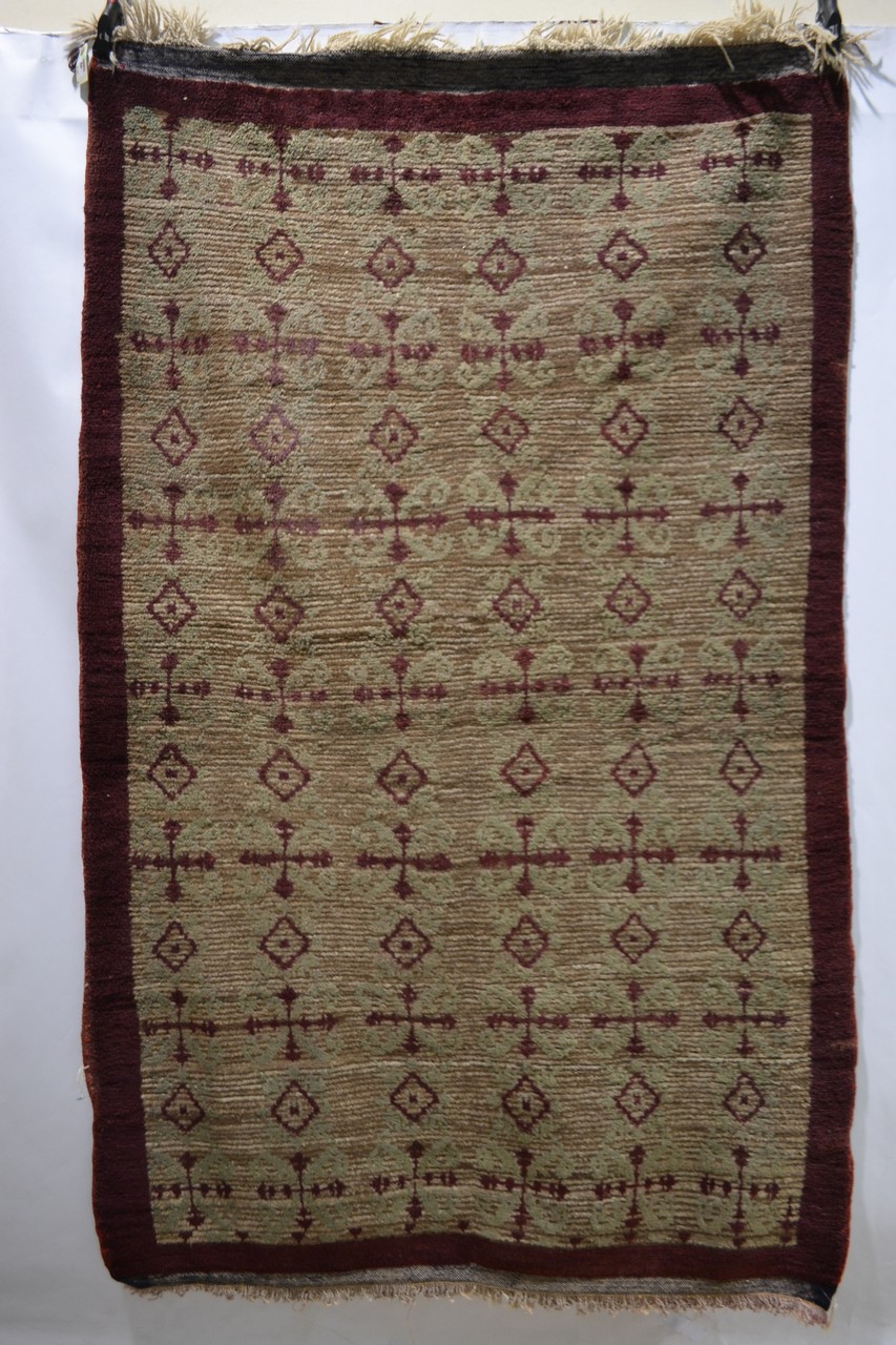 Two Konya tulus, central Anatolia, both modern, the first, flecked beige field with maroon all - Image 2 of 10