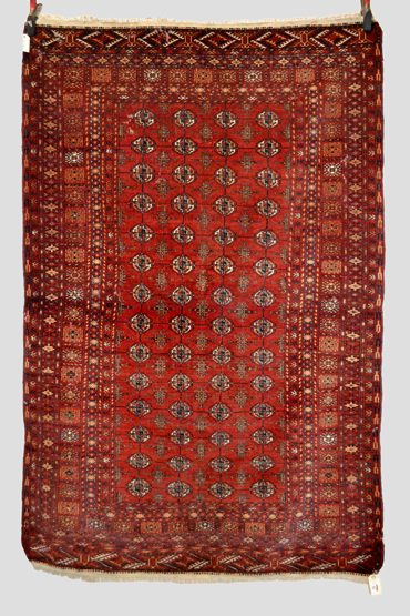 Finely woven Turkmen rug, Alti Bolaq, Andkhoy District, Faryab Province, northern Afghanistan,