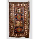 Good Karachov Kazak long rug, south west Caucasus, 20th century, 7ft. 7in. x 4ft. 5in. 2.31m. x 1.