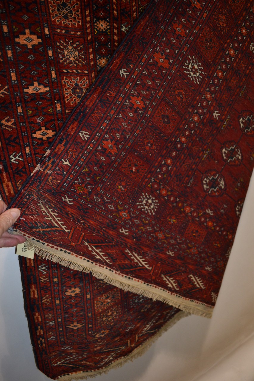 Finely woven Turkmen rug, Alti Bolaq, Andkhoy District, Faryab Province, northern Afghanistan, - Image 4 of 4