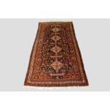 Attractive Fars kelleh, south west Persia, circa 1930s-40s, 13ft. 3in. x 6ft. 9in. 4.04m. x 2.05m.