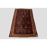 Good Baluchi part silk carpet, Khorasan, north east Persia, circa 1920s-30s, 11ft. x 6ft. 5in. 3.