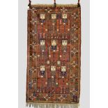 Baluchi pictorial rug, Zabul area, south Afghanistan, late 19th/early 20th century, 6ft. 1in. x 3ft.