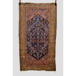 Hamadan rug, north west Persia, about 1920s, 6ft. 4in. x 3ft. 5in. 1.93m. x 1.04m. Slight wear in