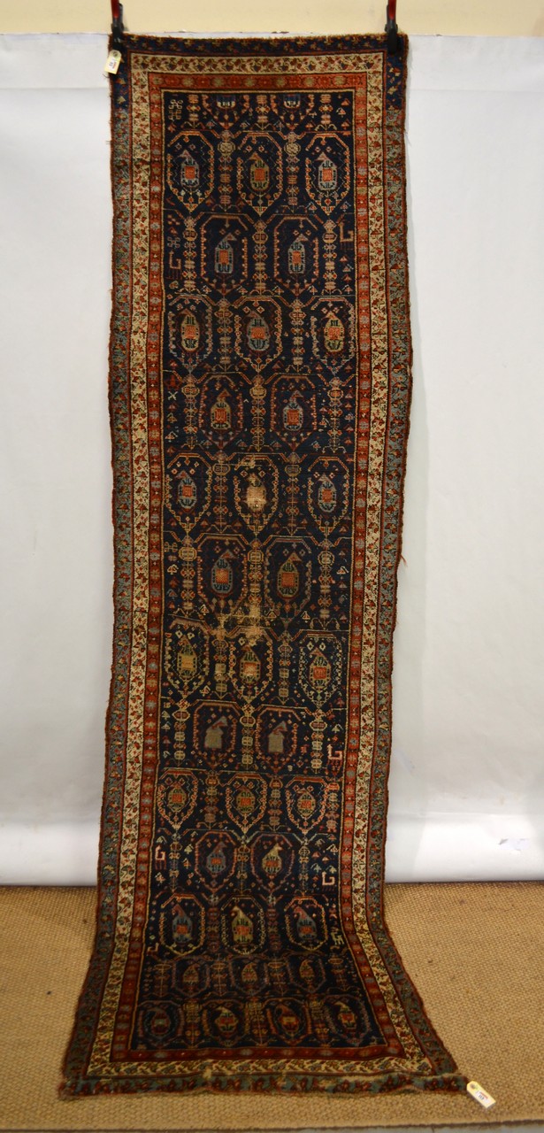 Kurdish ‘boteh’ runner, north west Persia, early 20th century, 11ft. 2in. x 2ft. 11in. 3.40m. x 0. - Image 2 of 5
