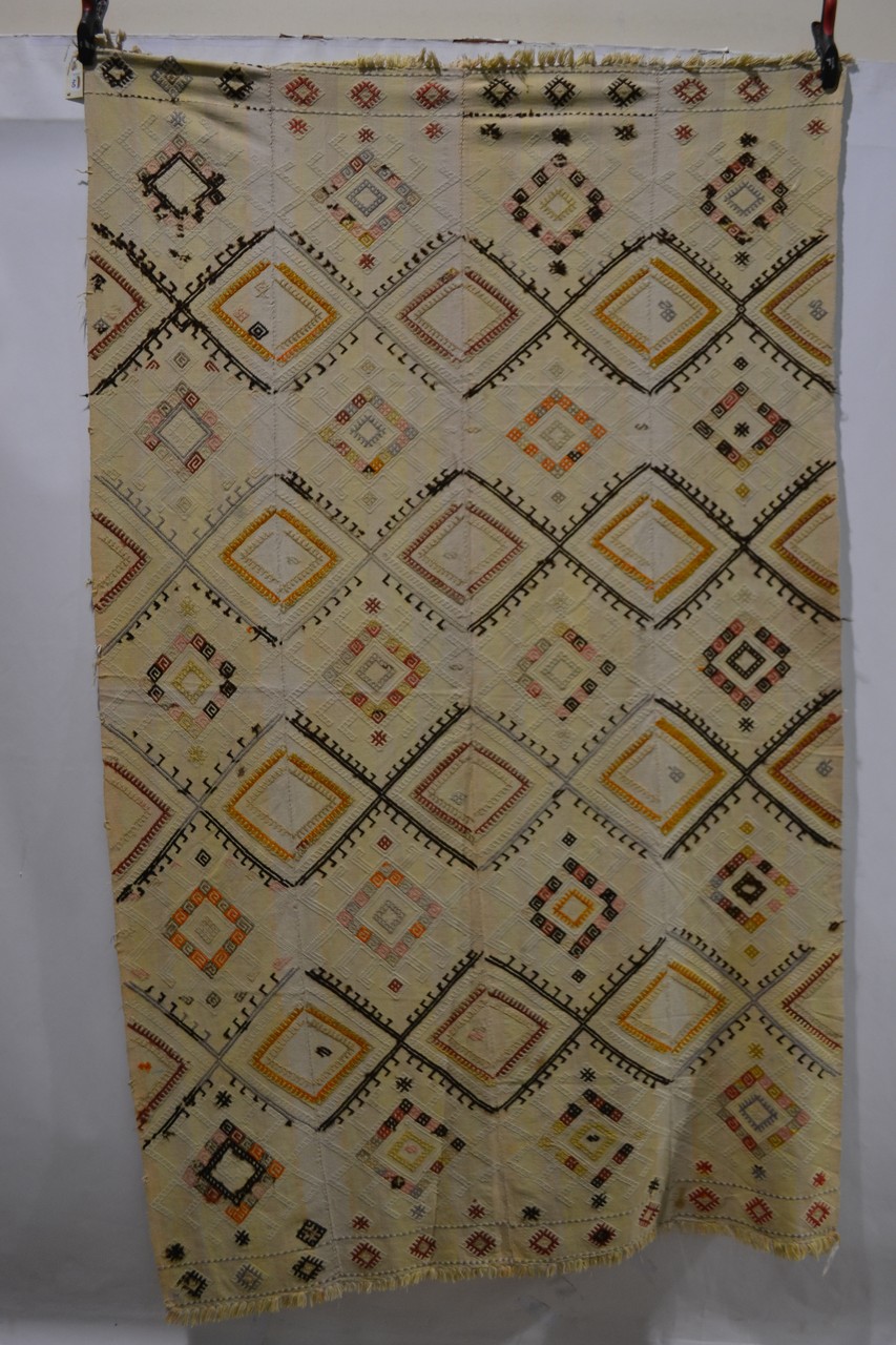 Eight Anatolian kelims, various brocading and embroidery techniques, all modern, the largest, - Image 8 of 25