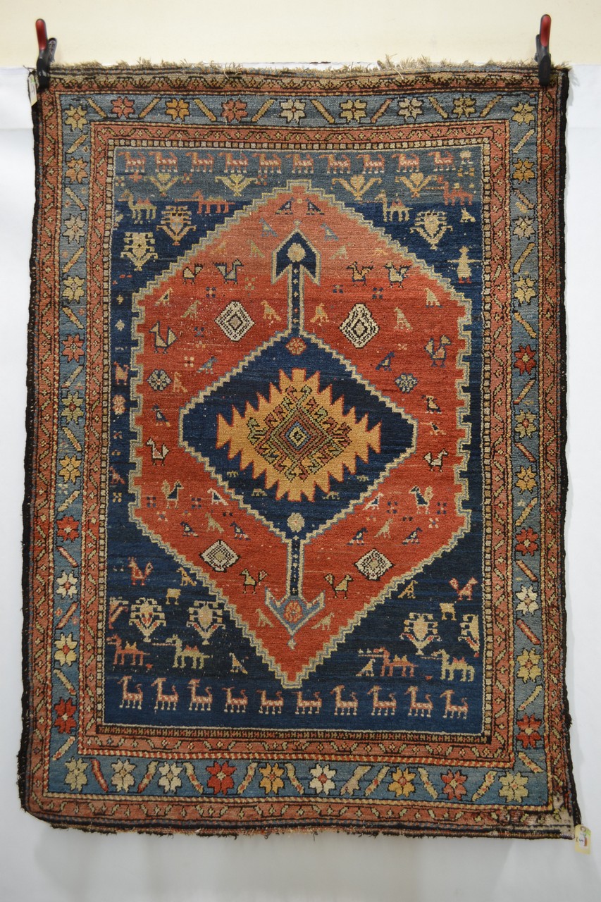 Hamadan rug, north west Persia, circa 1920s-30s, 5ft. 11in. x 4ft. 3in. 1.80m. x 1.30m. Overall - Image 2 of 5