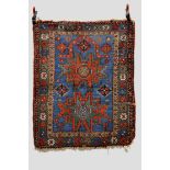 Kazak prayer rug with two Lesghi stars, south west Caucasus, early 20th century, 4ft. 1in. x 3ft.