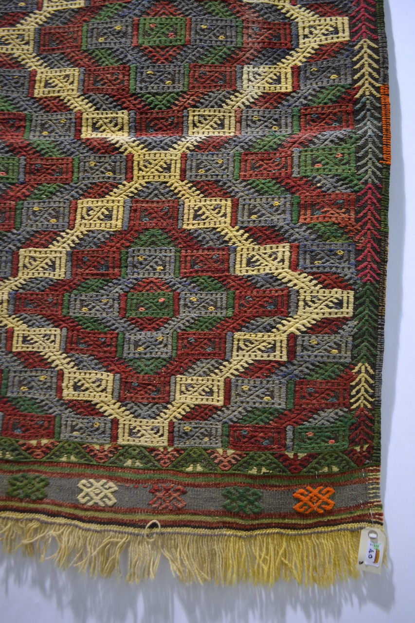 Eight Anatolian kelims, various brocading and embroidery techniques, all modern, the largest, - Image 12 of 25