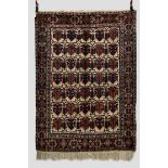 Afshar ivory ‘shield’ design rug, Kerman, south west Persia, circa 1930s, 6ft. 6in. x 4ft. 8in. 1.