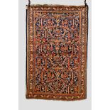 Mahal rug, north west Persia, circa 1930s-40s, 6ft. 8in. x 4ft. 5in. 2.03m. x 1.35m. Some wear in